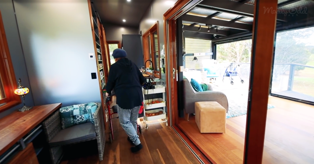 Tiny Home Designed For Senior/Disability Living Gives Mom Security and Independence