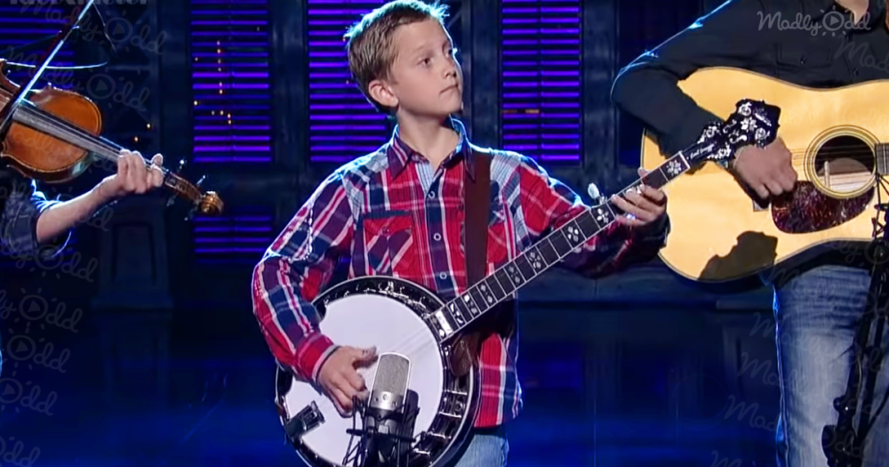 9-Year-Old Plays Banjo on David Letterman og1