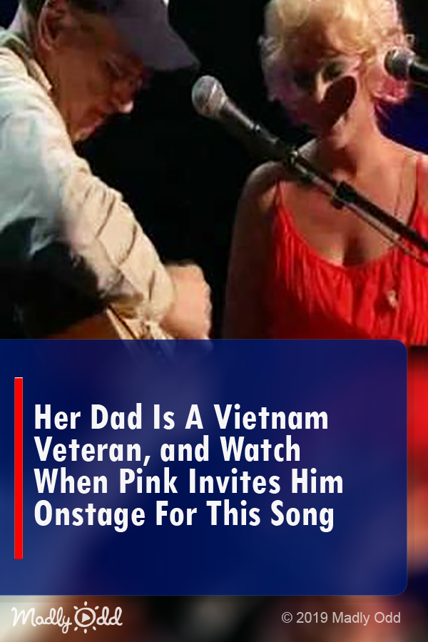 Her Dad Is A Vietnam Veteran, And Watch When Pink Invites Him Onstage For This Song