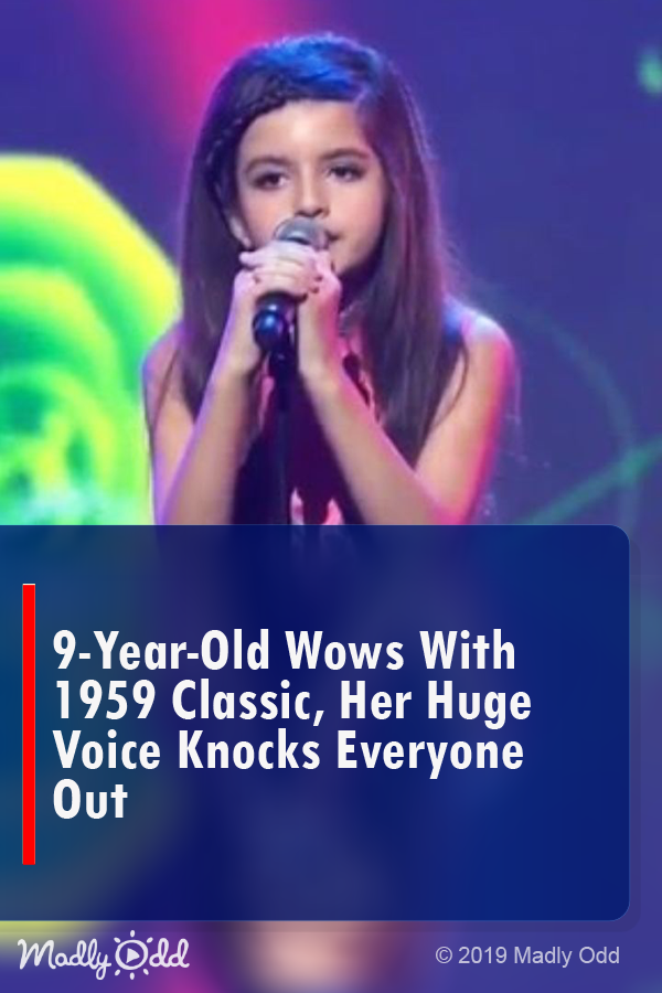 9-Year-Old Wows With 1959 Classic, Her Huge Voice Knocks Everyone Out
