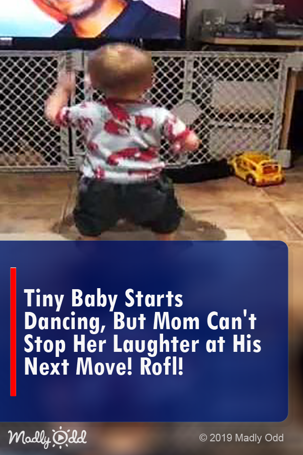 Tiny Baby Starts Dancing, But Mom Can’t Stop Her Laughter At His Next Move! ROFL!