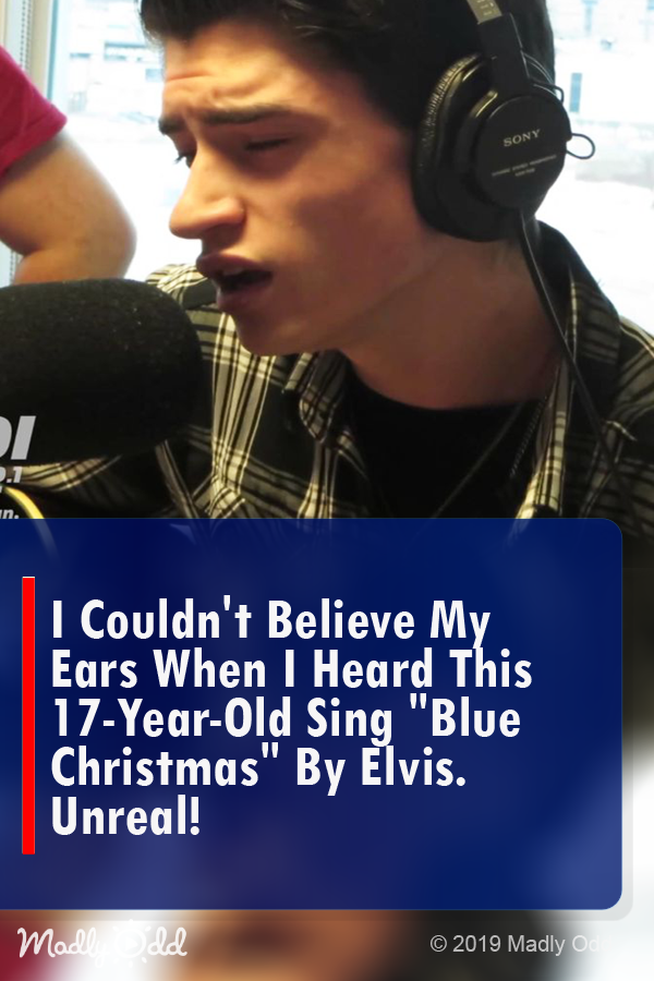 I Couldn\'t Believe My Ears when I Heard This 17-Year-Old Sing \'Blue Christmas\' by Elvis. Unreal!