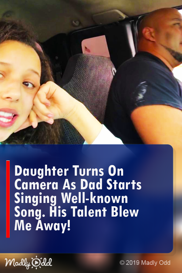 Daughter Turns On Camera As Dad Starts Singing Well-Known Song. His Talent Blew Me Away!