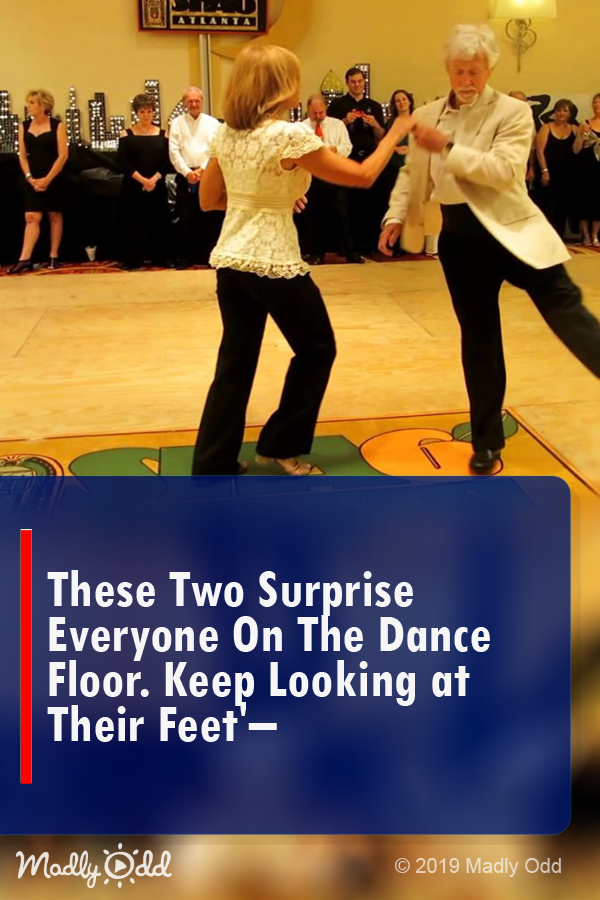 These Two Surprise Everyone On The Dance Floor. Keep Looking At Their Feet…