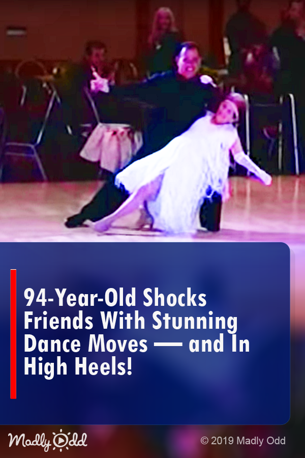 94-yr-old shocks friends with stunning dance moves — and in high heels!