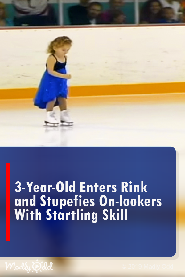 3-Yr-Old Enters Rink and Stupefies On-Lookers with Startling Skill