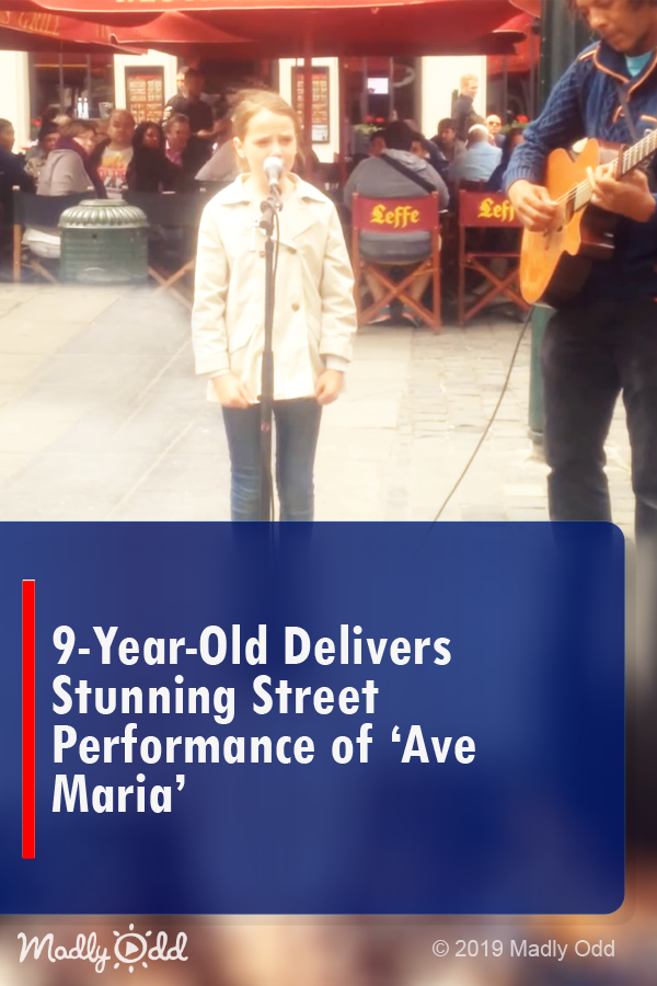 9-year-old delivers stunning street performance of \'Ave Maria\'