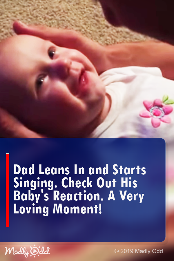 Dad Leans in and Starts Singing. Check Out His Baby’s Reaction. a Very Loving Moment!