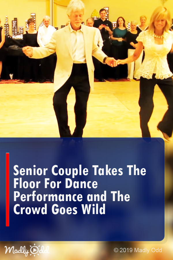 Senior Couple Takes the Floor for Dance Performance and The Crowd Goes Wild