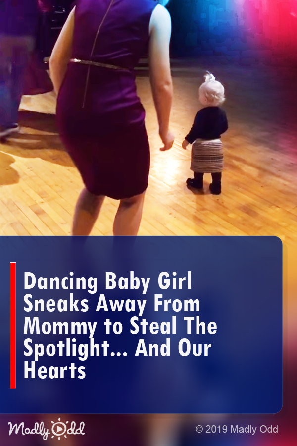 Dancing Baby Girl Sneaks Away From Mommy To Steal The Spotlight And Our Hearts