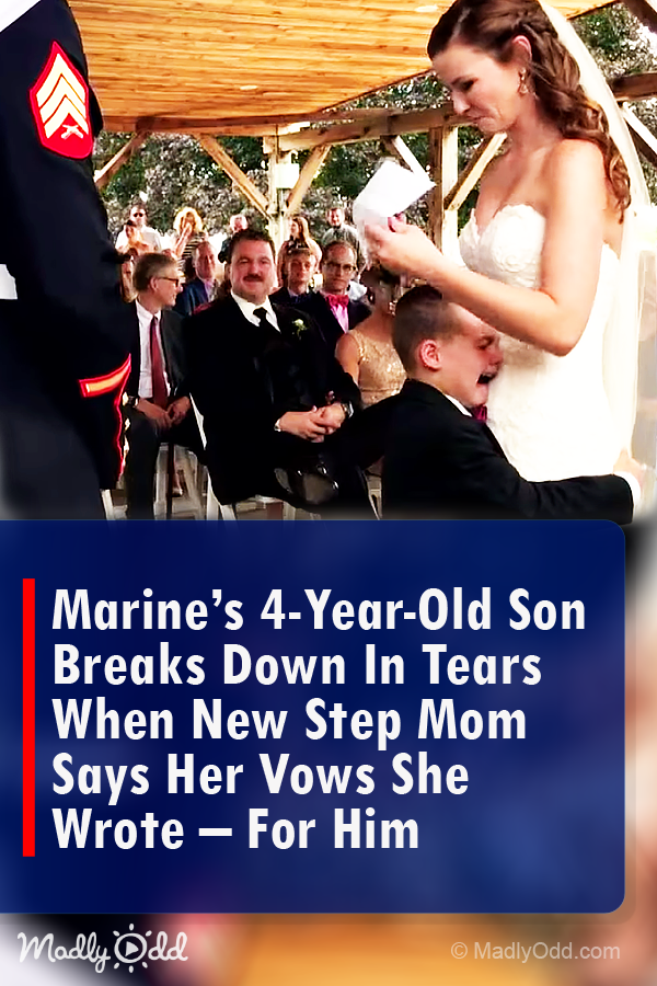 Bride Moves Marine\'s 4-Year-Old Son to Tears With Wedding Vows She Wrote Just for Him
