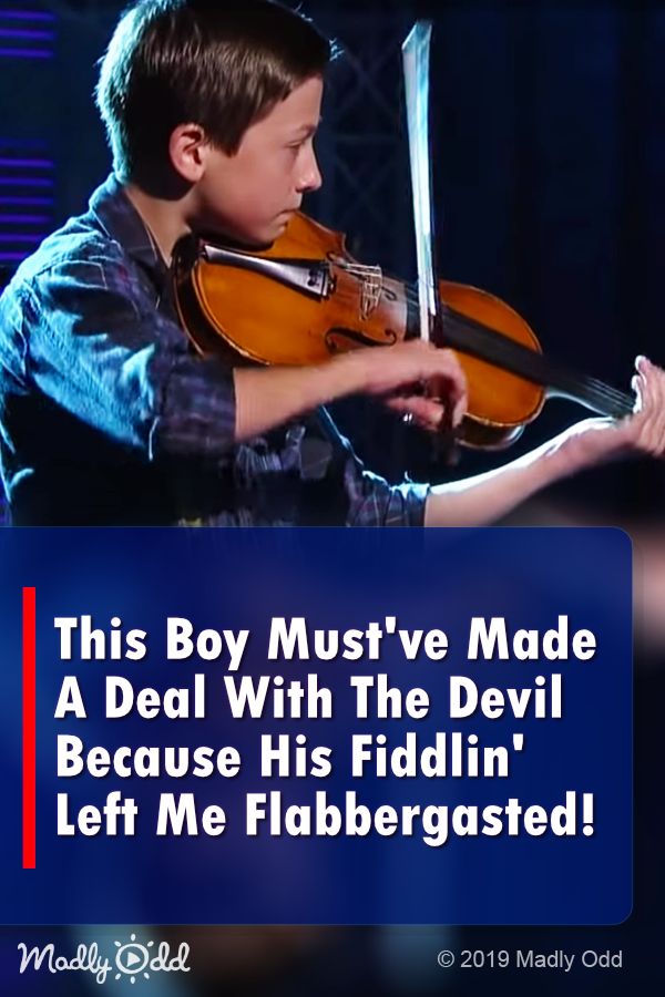 This Boy Must\'ve Made A Deal With The Devil. His Fiddlin\' Left Me Flabbergasted!