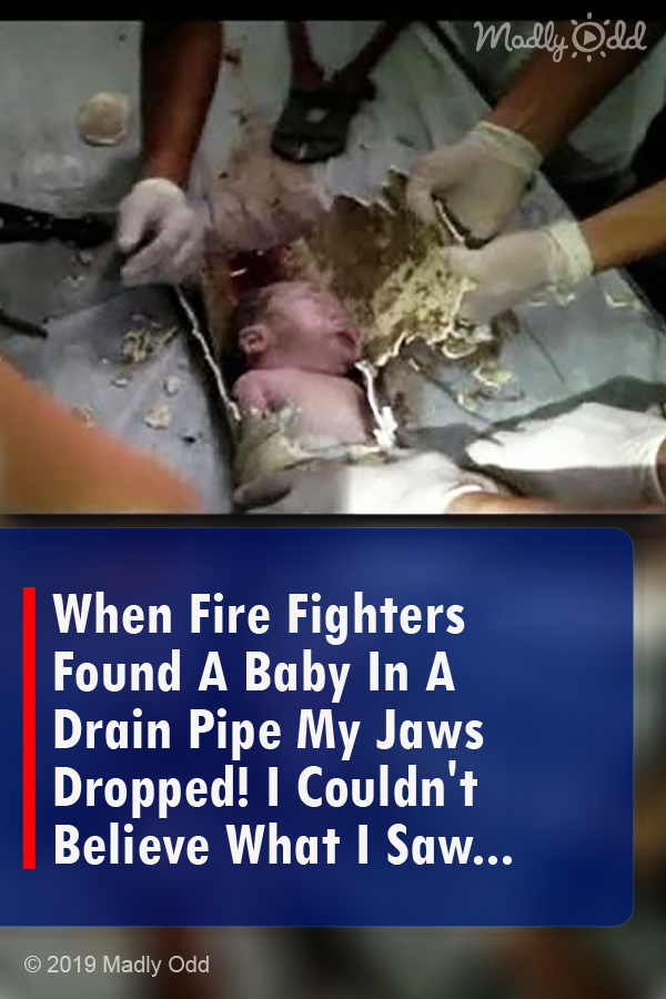 When Fire Fighters Found A Baby In A Drain Pipe My Jaws Dropped! I Couldn\'t Believe What I Saw...