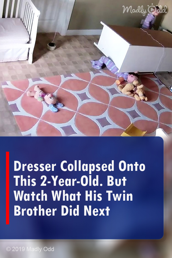 Dresser Collapsed Onto This 2-Year-Old. But Watch What His Twin Brother Did Next