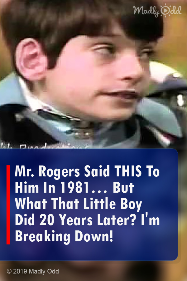 Mr. Rogers Said THIS To Him In 1981… But What That Little Boy Did 20 Years Later? I\'m Breaking Down!