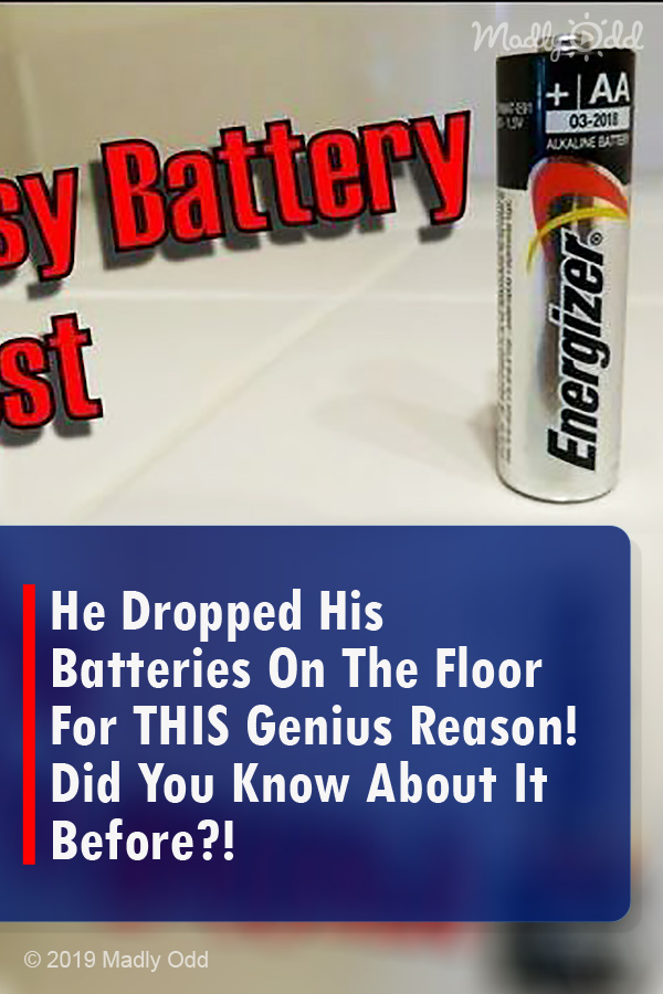 He Dropped His Batteries On The Floor For THIS Genius Reason! Did You Know About It Before?!
