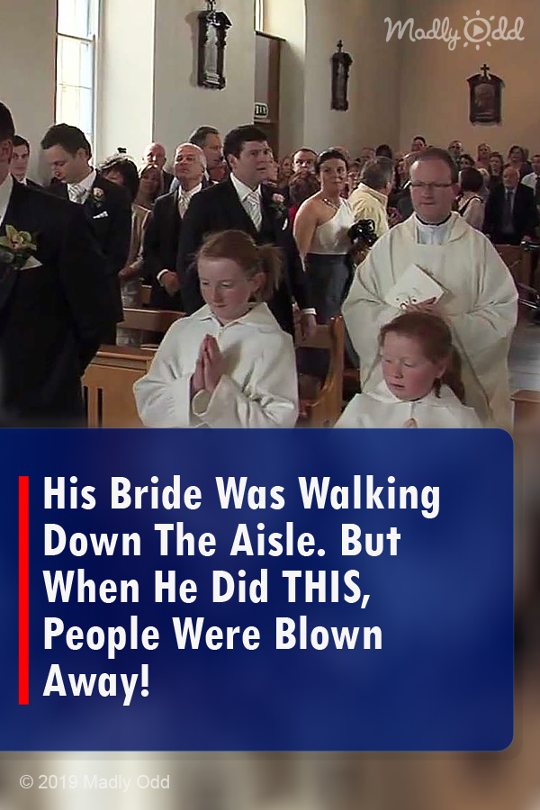 His Bride Was Walking Down The Aisle. But When He Did THIS, People Were Blown Away!