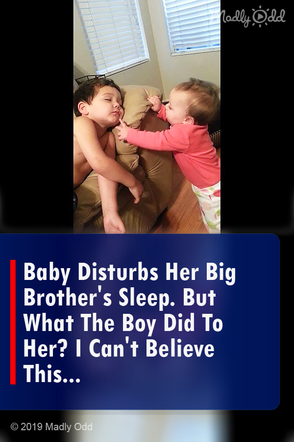 Baby Disturbs Her Big Brother\'s Sleep. But What The Boy Did To Her? I Can\'t Believe This...