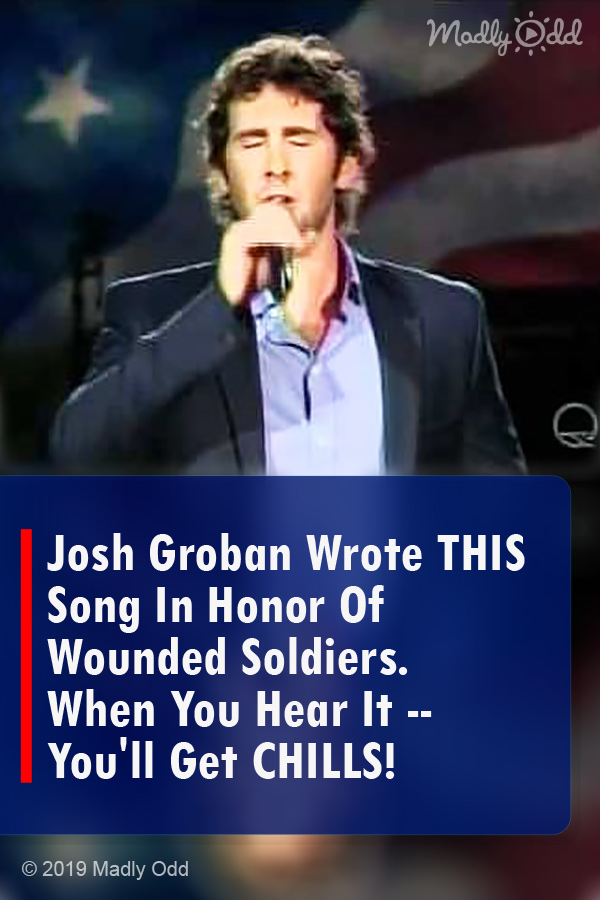 Josh Groban Wrote THIS Song In Honor Of Wounded Soldiers. When You Hear It -- You\'ll Get CHILLS!
