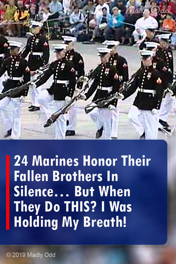 24 Marines Honor Their Fallen Brothers In Silence… But When They Do THIS? I Was Holding My Breath!