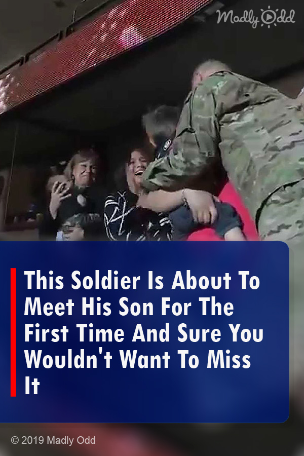 This Soldier Is About To Meet His Son For The First Time And Sure You Wouldn\'t Want To Miss It