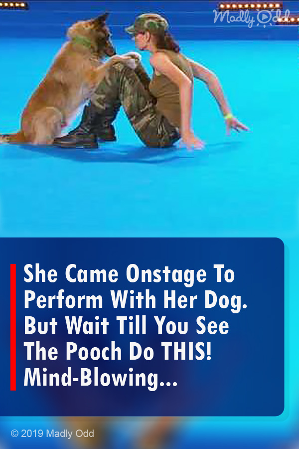 She Came Onstage To Perform With Her Dog. But Wait Till You See The Pooch Do THIS! Mind-Blowing...