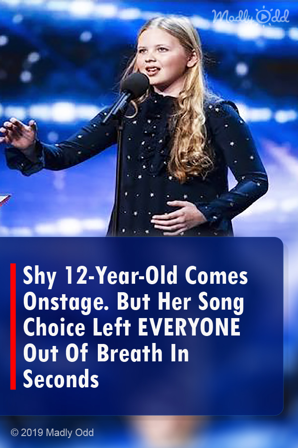Shy 12-Year-Old Comes Onstage. But Her Song Choice Left EVERYONE Out Of Breath In Seconds