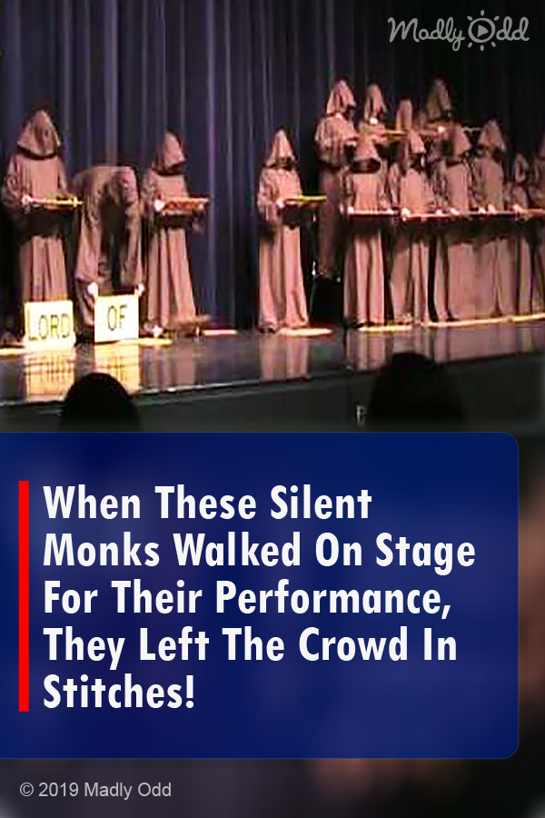 When These Silent Monks Walked On Stage For Their Performance, They Left The Crowd In Stitches!