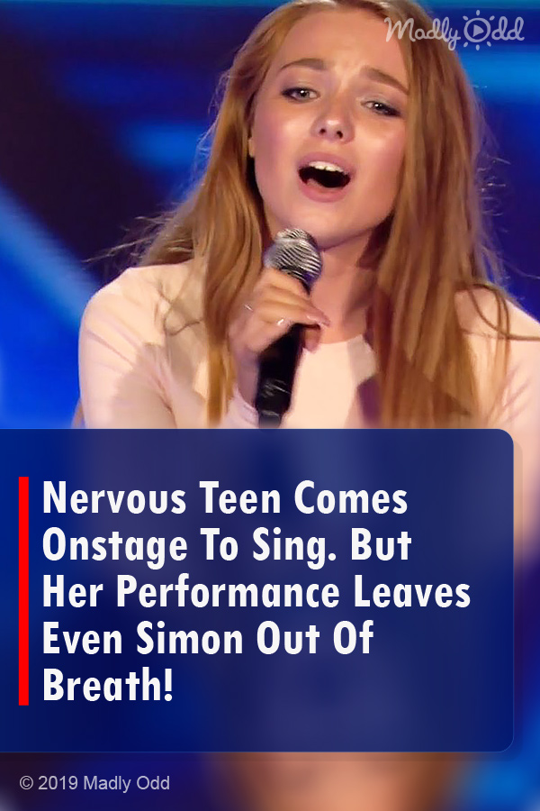 Nervous Teen Comes Onstage To Sing. But Her Performance Leaves Even Simon Out Of Breath!