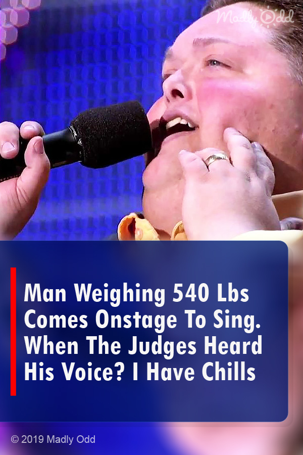 Man Weighing 540 Lbs Comes Onstage To Sing. When The Judges Heard His Voice? I Have Chills