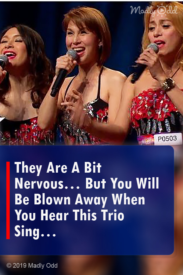 They Are A Bit Nervous… But You Will Be Blown Away When You Hear This Trio Sing…