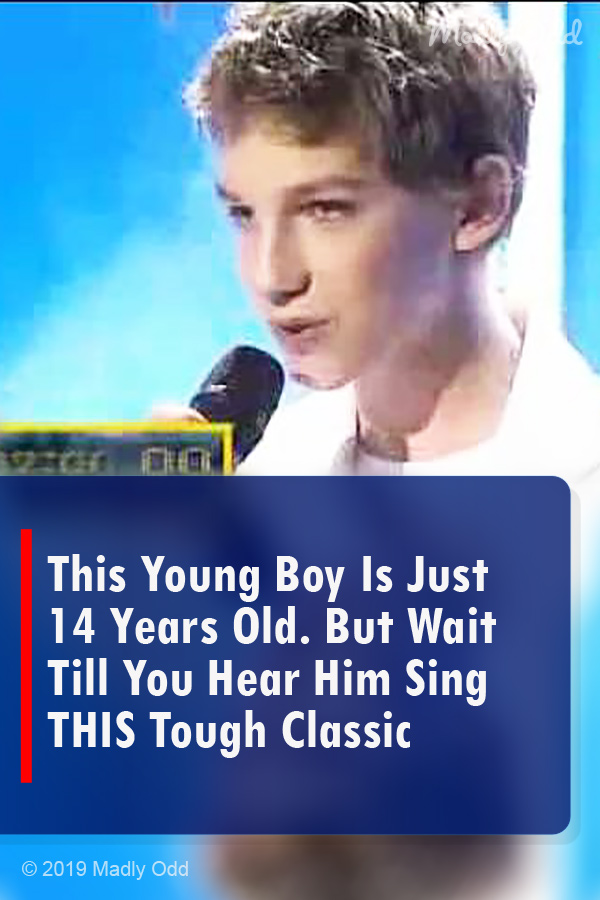 This Young Boy Is Just 14 Years Old. But Wait Till You Hear Him Sing THIS Tough Classic
