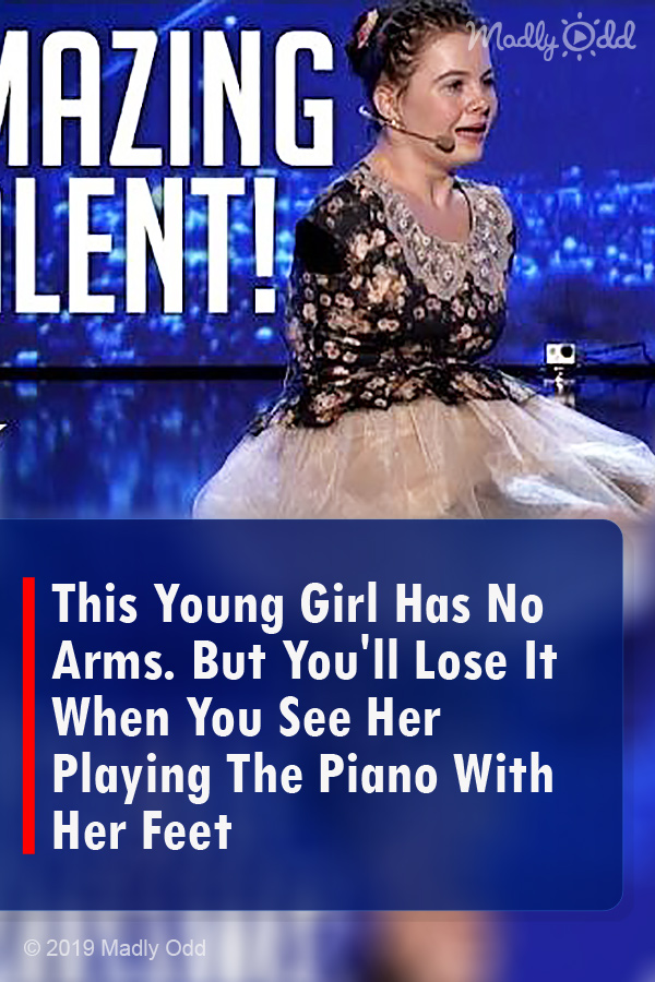 This Young Girl Has No Arms. But You\'ll Lose It When You See Her Playing The Piano With Her Feet