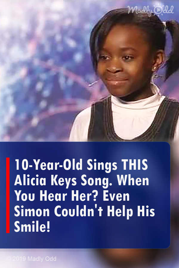 10-Year-Old Sings THIS Alicia Keys Song. When You Hear Her? Even Simon Couldn\'t Help His Smile!