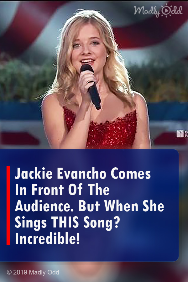 Jackie Evancho Comes In Front Of The Audience. But When She Sings THIS Song? Incredible!