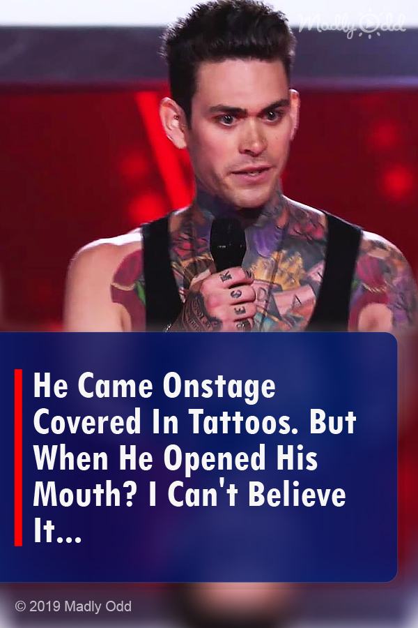 He Came Onstage Covered In Tattoos. But When He Opened His Mouth? I Can\'t Believe It...