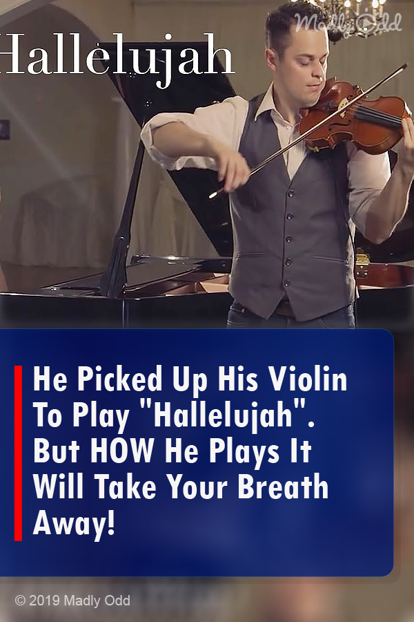 He Picked Up His Violin To Play \