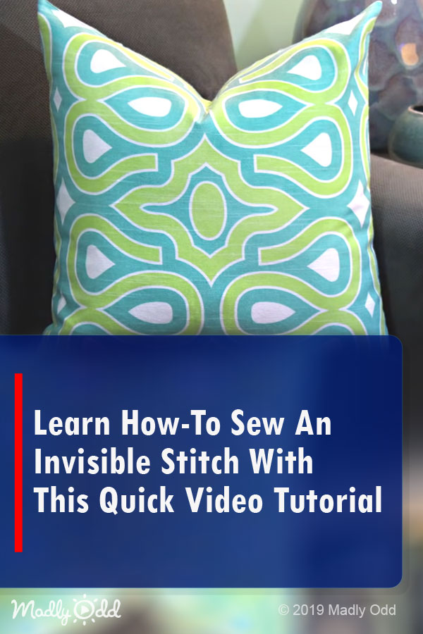 Learn How-To Sew An Invisible Stitch With This Quick Video Tutorial