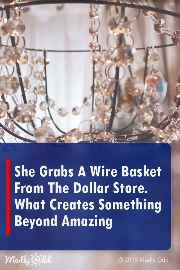 She Grabs A Wire Basket From The Dollar Store. What Creates Something Beyond Amazing