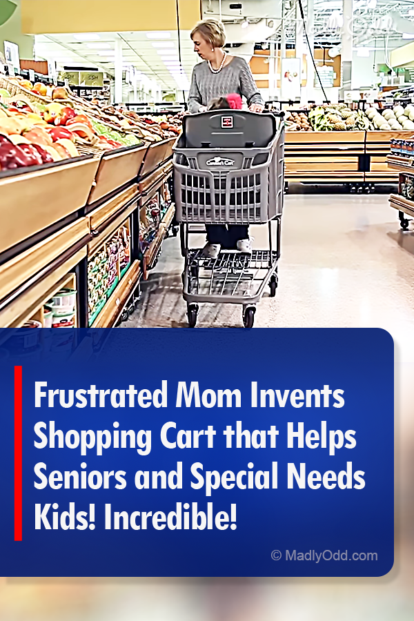 Frustrated Mom Invents Shopping Cart that Helps Seniors and Special Needs Kids! Incredible!