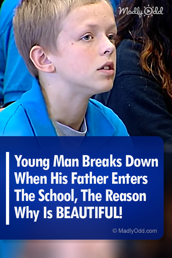 Young Man Breaks Down When His Father Enters The School, The Reason Why Is BEAUTIFUL!