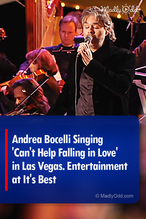 Andrea Bocelli Singing \'Can\'t Help Falling in Love\' in Las Vegas. Entertainment at It\'s Best