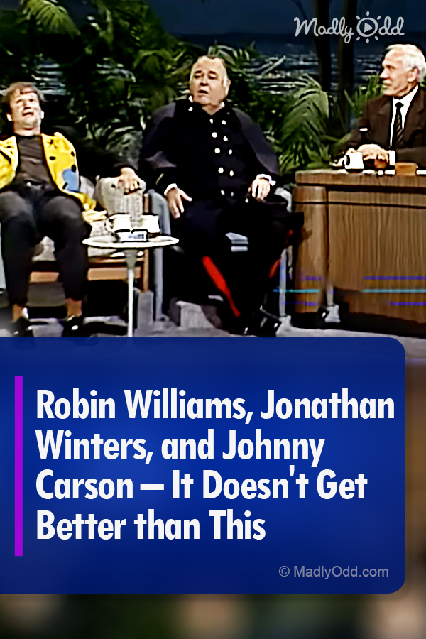 Robin Williams, Jonathan Winters, and Johnny Carson – It Doesn’t Get ...