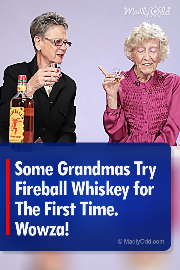 Some Grandmas Try Fireball Whiskey for The First Time. Wowza!