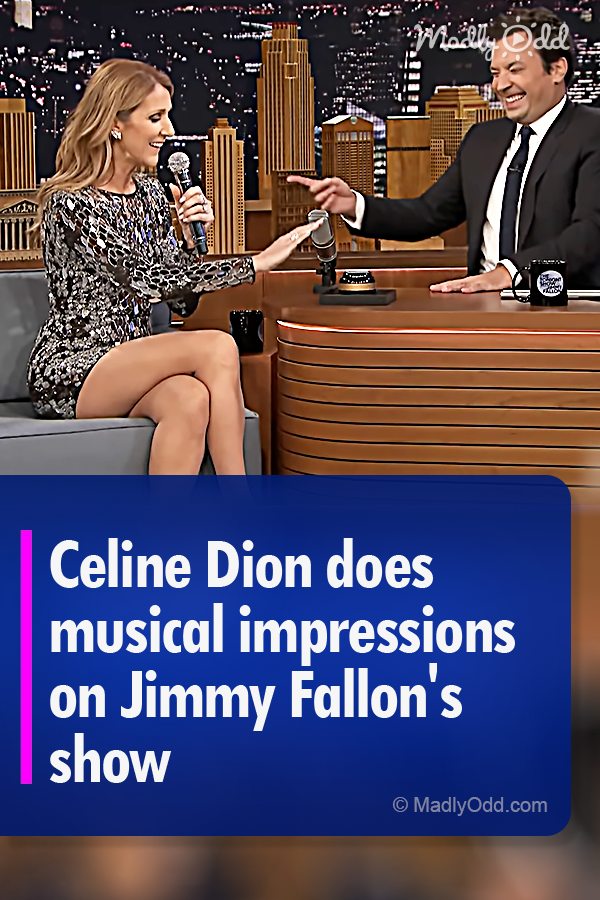 Celine Dion does musical impressions on Jimmy Fallon\'s show