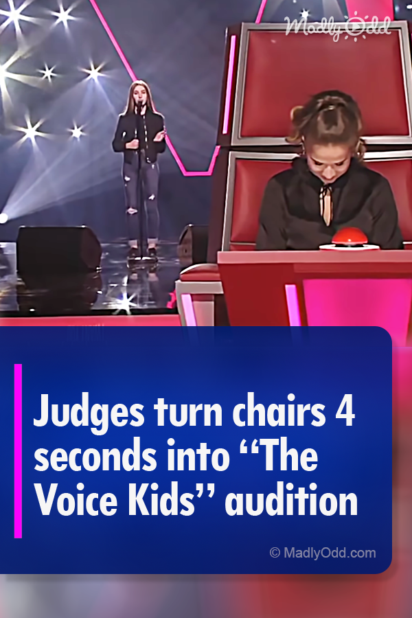 Judges turn chairs 4 seconds into “The Voice Kids” audition