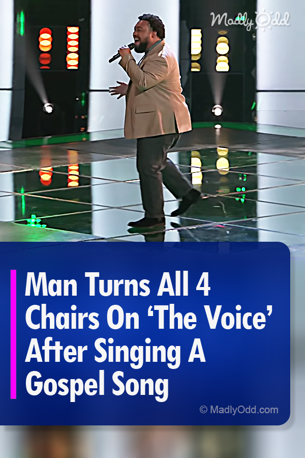 Man Turns All 4 Chairs On ‘The Voice’ After Singing A Gospel Song
