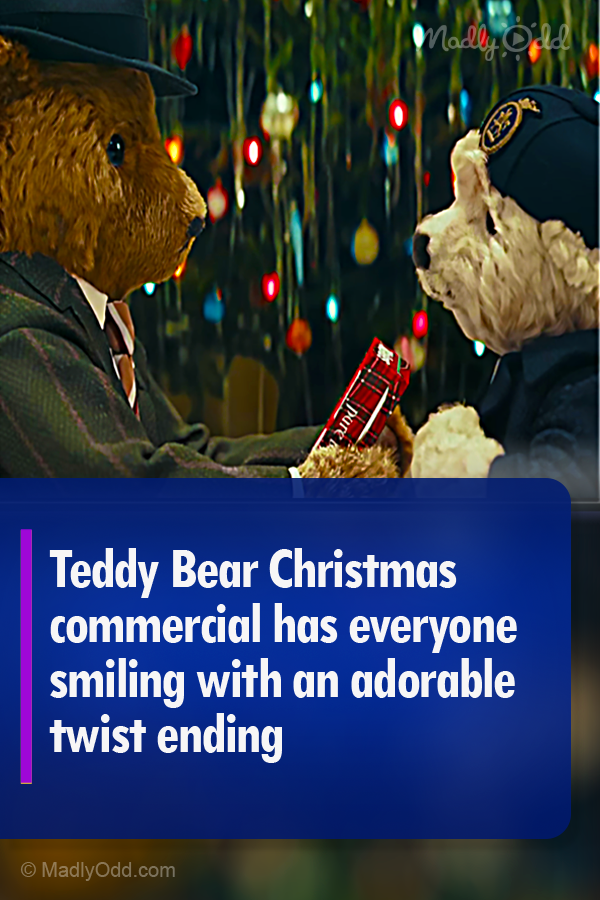 Teddy Bear Christmas commercial has everyone smiling with an adorable twist ending