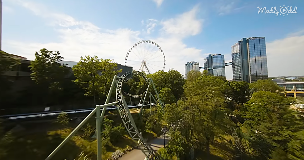 Dizzying Footage Of A Drone Racing A Roller Coaster