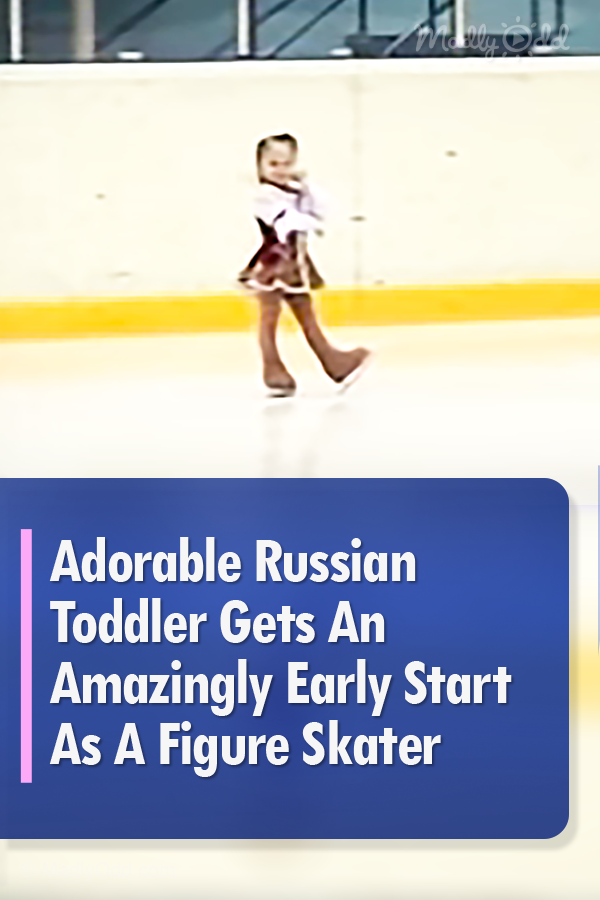 Adorable Russian Toddler Gets An Amazingly Early Start As A Figure Skater